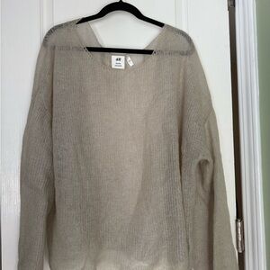 H&M Beige mohair blend Women's Sweater